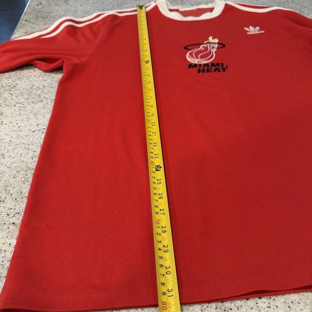 Vintage Miami Heat 20 Years 1988-2008 Y2K Adidas Trefoil Red 3 Stripes Men's XL